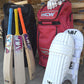 Cricket bat bundle including bat, pads, gloves and bag